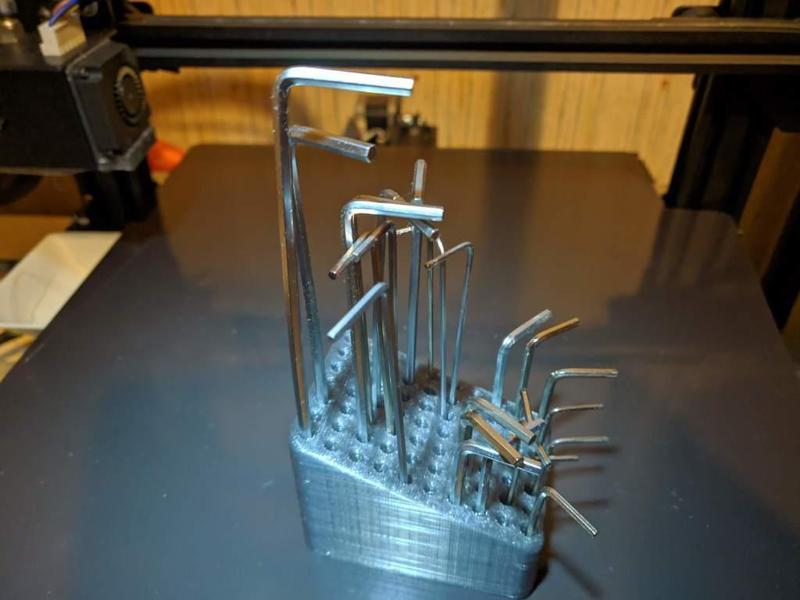 Hex key holder (70 holes)