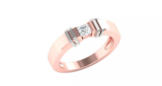 Rose gold -Diamond Ring- 3DM AND STL File  - DC LR-0799