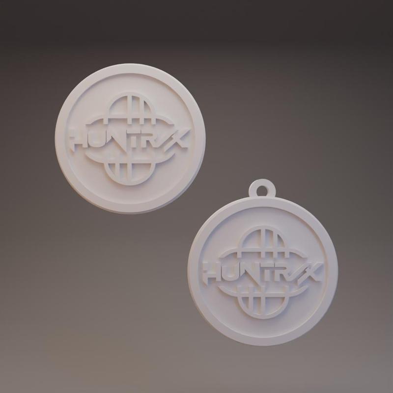 Huntrix Logo - KPOP Demon Hunters - Keychain and Coin/Badge