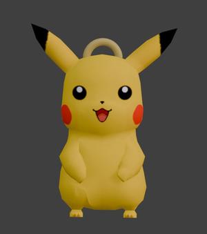 Pikachu Keychain - Adorable Electric Mouse - Pokémon - Ready to Print