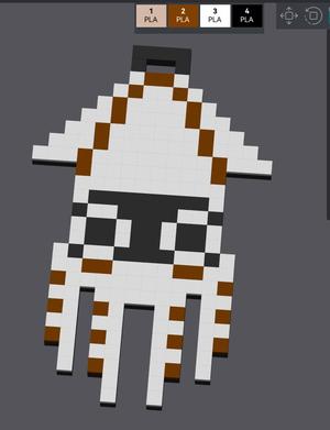 Individual one side multicolor super mario bros. squid