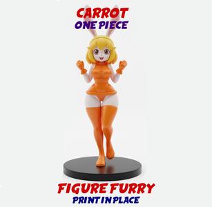 3D FURRY GIRL SCULPTURE - CARROT