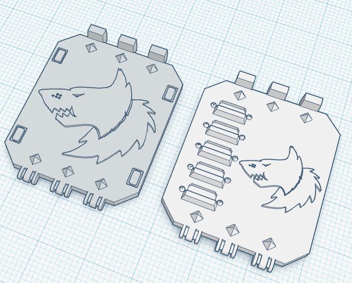 Grimdark Ground Plunderer Doors for the 6th Legion of Space Pups