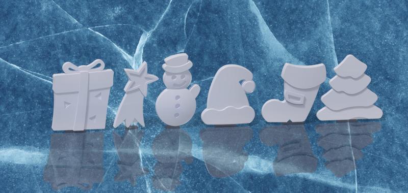 Christmas decoration - badge - display