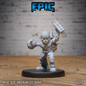 Steam Goblin Bomber ‧ DnD Miniature ‧ Tabletop Miniatures ‧ Gaming Monster ‧ 3D Model ‧ RPG ‧ DnDminis ‧ STL FILE