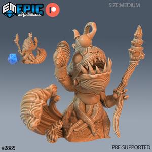 Anglerfish Folk Magic ‧ DnD Miniature ‧ Tabletop Miniatures ‧ Gaming Monster ‧ 3D Model ‧ RPG ‧ DnDminis ‧ STL FILE