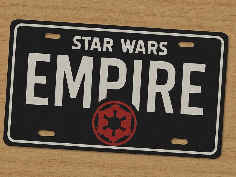 Star Wars Empire Licence Plate