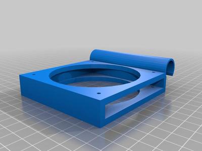 Carbon filter fan holder