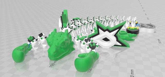 flexi print Dallas Stars dragon