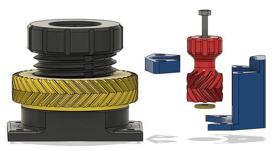 1:10 Fine focus add-on for Hadley non-rotating focuser
