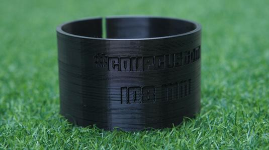 108 mm (4.25 IN) Pipe cutting template 90 degree angle