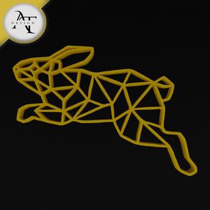  Rabbit - Geometric - 2D Wall Art Decor