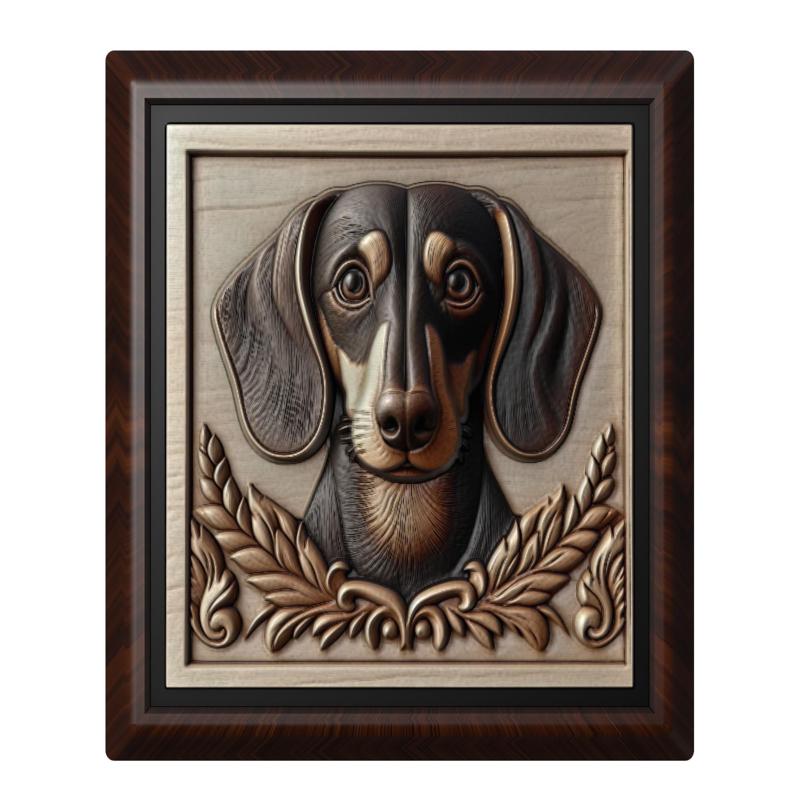Dog Dachshund animal wall art relief wall decor