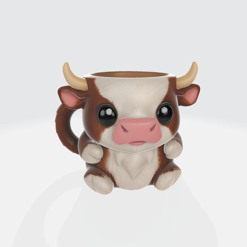 Adorable Cow Mug – Cute Animal Coffee Cup