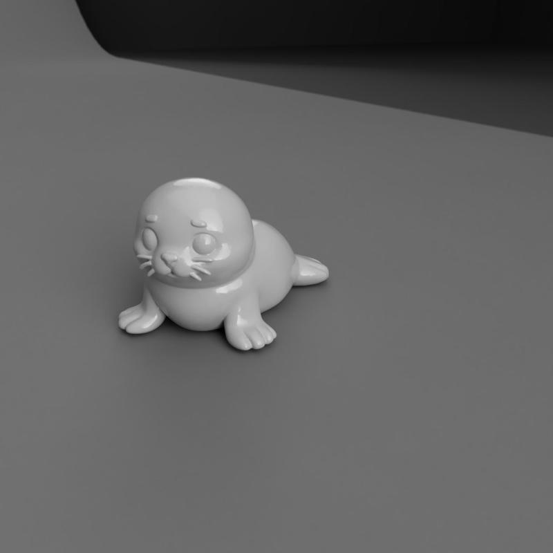 Baby Seal Desk Figure