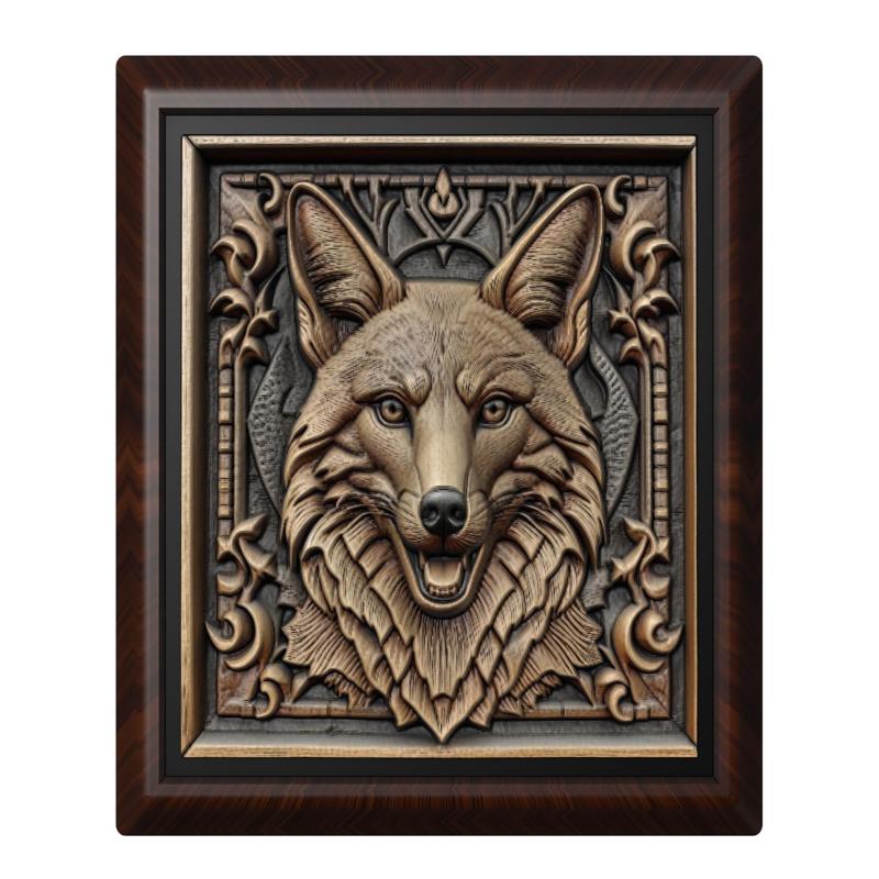 Jackal animal wall art relief wall decor