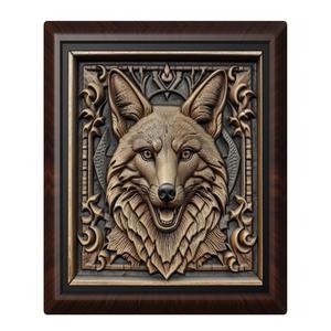 Jackal animal wall art relief wall decor