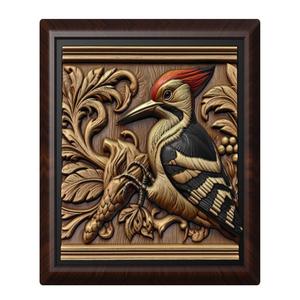 Woodpecker animal wall art relief wall decor