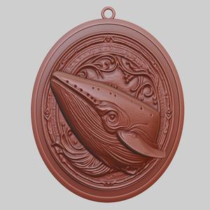Whale Animal Pendant Whale Animal Necklace for CNC Router Laser & 3D Printer