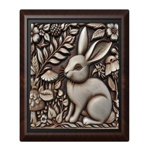 Rabbit animal wall art relief wall decor