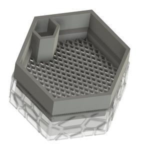 Self watering planter - Low Profile - Sieve bottom