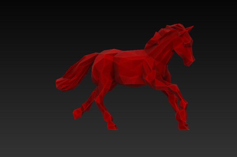 Horse 13 - Low Poly - Excellent Design - Decor