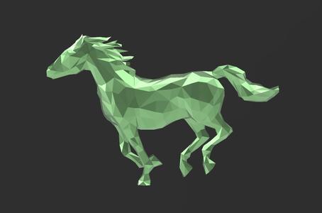 Unstoppable Horse Figure - Low  - Excellent Design - Decor