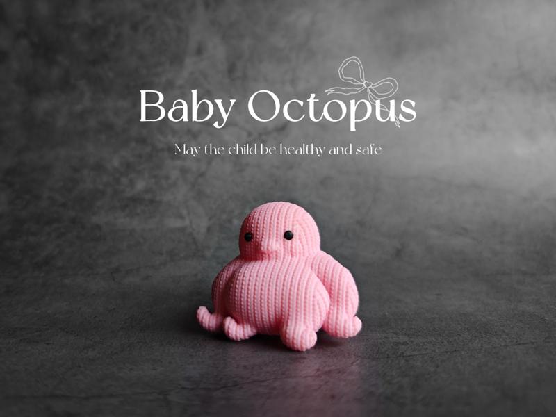 Octopus Baby Child Gift Ornament