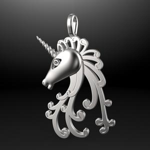 Unicorn Pendant - 3D Print Model