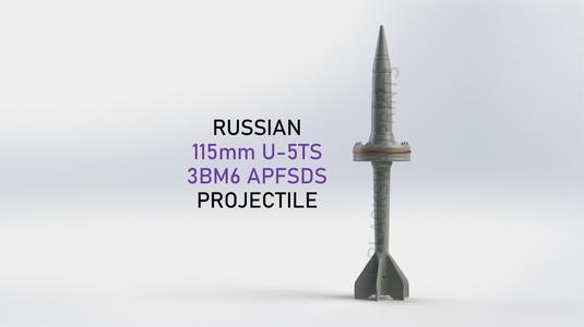 Russian T-62 115mm 3BM6 APFSDS Projectile
