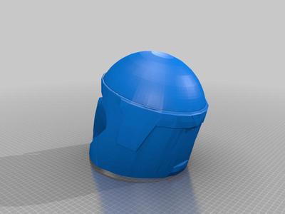 Bo Katan Helmet Sliced