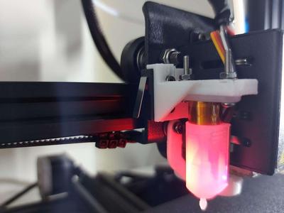 Simpler BLTouch Mount for Anycubic Mega Zero -2mm 