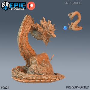 Beast Snake Attack ‧ DnD Miniature ‧ Tabletop Miniatures ‧ Gaming Monster ‧ 3D Model ‧ RPG ‧ DnDminis ‧ STL FILE