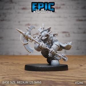 Diving Dwarf Adventurer Attack ‧ DnD Miniature ‧ Tabletop Miniatures ‧ Gaming Monster ‧ 3D Model ‧ RPG ‧ DnDminis ‧ STL FILE