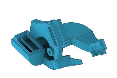 CR10s Pro V2 Hotend mount with original BLTouch location for original 4020 fan