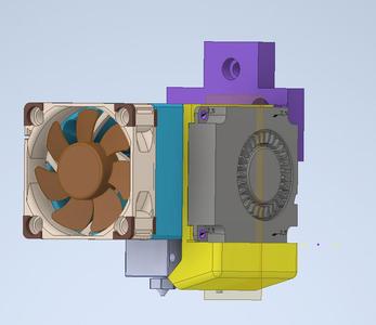 F&T Fan Duct for Phaetus Dragon and Ender 3 (with BL Touch Support)