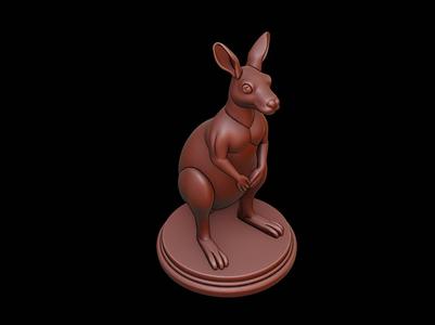Kangaroo Animal Figure Printable