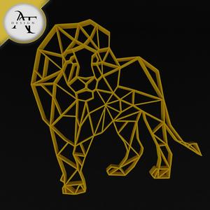 Lion - Geometric - 2D Wall Art Decor