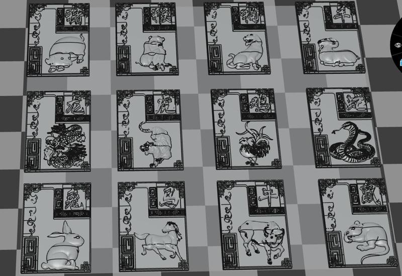 (MARK_E)THE TWELVE CHINESE ZODIAC SIGNS TRADITIONAL CHINESE CULTURE