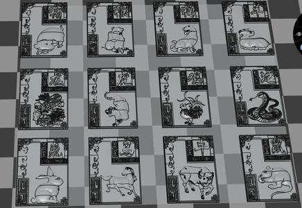 (MARK_E)THE TWELVE CHINESE ZODIAC SIGNS TRADITIONAL CHINESE CULTURE