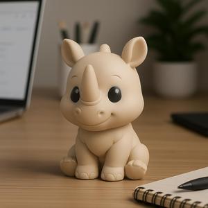 Cute Rhinoceros - Kawaii Animals Collection