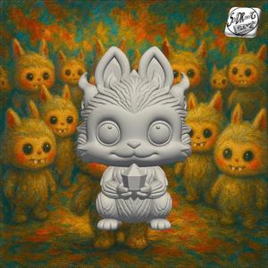Labubu Crystal Squirrel – SoliDRawinGs SG-LABUBU014