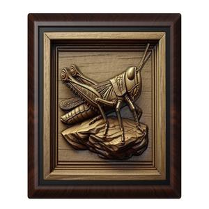 Grasshopper animal wall art relief wall decor