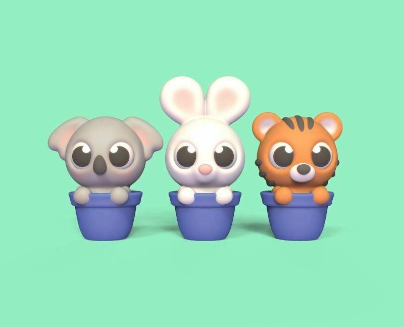 Cute Animal Pots