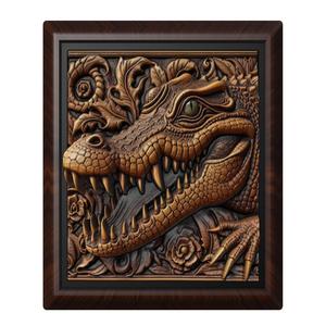 Crocodile animal wall art relief wall decor