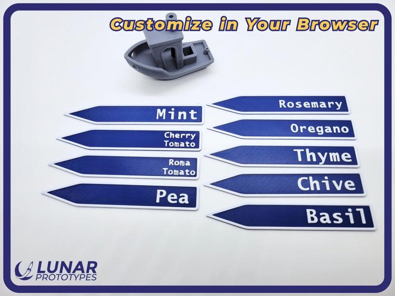 Customizable Plant Markers