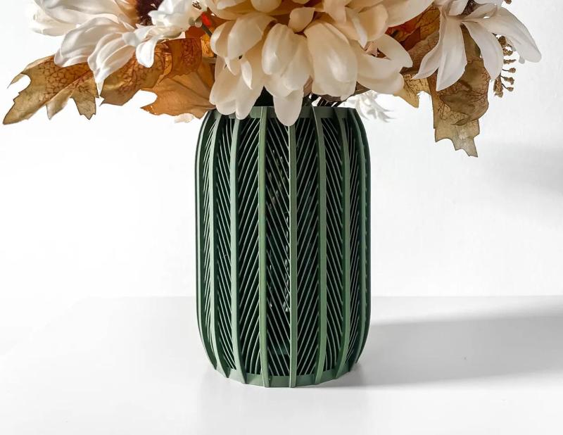 The Inso Vase, Modern and Unique Home Decor for Dried and Preserved Flower Arrangement  | STL File   