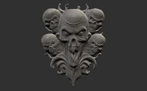 scary face wall decor