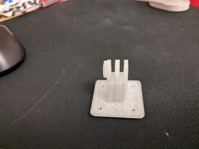 Extended GoPro mount on Gridfinity   