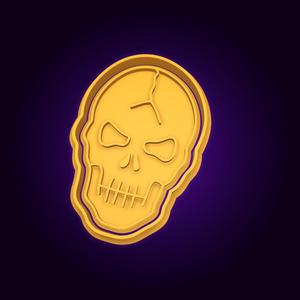 Skull Halloween cookie cutter